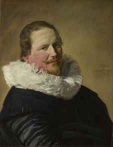 弗兰斯哈尔斯作品: 一位30多岁男人肖像油画高清大图