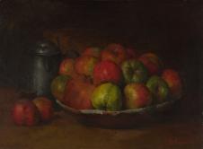 库尔贝作品:苹果和石榴 Still Life with Apples and a Pomegranate