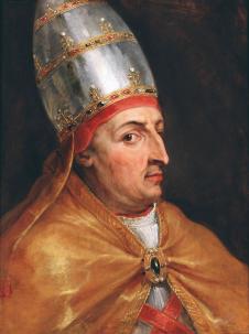鲁本斯油画作品: 尼古拉五世教皇油画欣赏