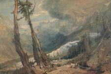 透纳作品: 冰川和阿沃河的源头油画欣赏