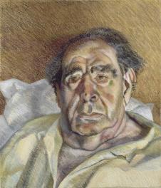 弗洛伊德油画作品: 老年男人头像