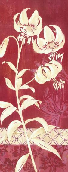 欧式四联花卉装饰画: 竖幅花卉装饰画素材下载 C