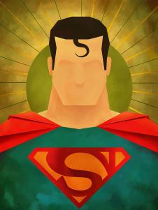 美国各种侠和美国漫画英雄装饰画素材下载: 超人装饰画 A