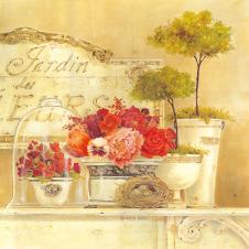 欧式静物装饰画素材: 花盆和盆景 D