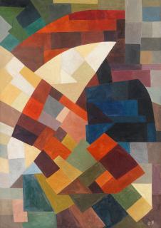 欧美抽象油画 : OTTO FREUNDLICH-Komposition 1930