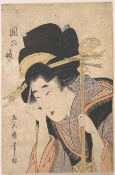 喜多川歌磨作品:　日本艺妓