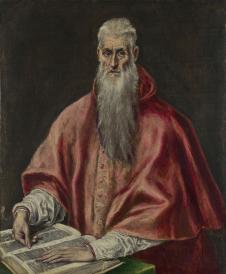 格列柯作品 《 红衣主教般的圣杰罗姆》