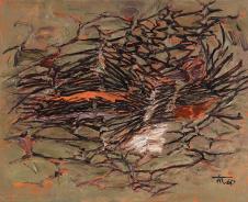 欧美抽象油画 HANN TRIER-Ouverture I 1960