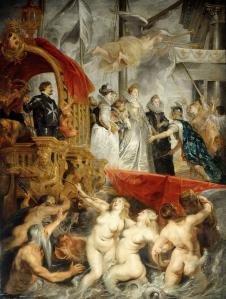 鲁本斯油画作品: 玛丽·德·美第奇抵达马赛 皇后油画