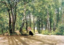 希施金高清风景油画作品   上午的阳光  大图下载