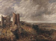 康斯太勃尔高清风景油画:  哈德雷城堡  大图下载