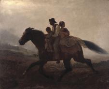 伊斯特曼·约翰逊作品: 骑马的一家人  高清大图欣赏