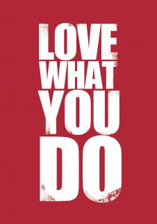 英文字母装饰画: love what you do　D
