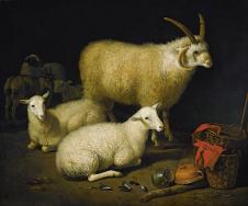 阿尔伯特·库普作品: 高清绵羊油画下载