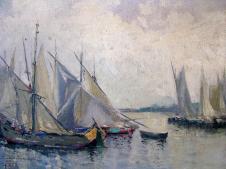 安东尼奥·帕雷拉斯 （Antnio Parreiras）Marinha 1902 海军油画