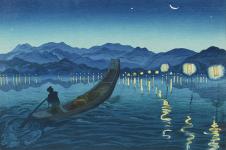 织田一磨  浮世绘作品欣赏 夜景