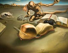 萨尔瓦多·达利: 达利的画  裸男和书本