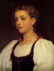 弗雷德里克·莱顿油画作品: 女人肖像油画