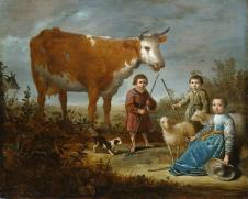 阿尔伯特·库普作品:  小牧牛人