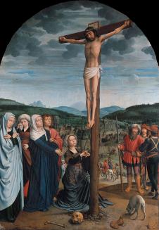 杰勒德·大卫作品:十字架上的基督 - Christ on the Cr
