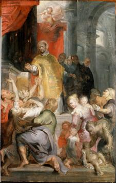 鲁本斯油画作品:圣依纳爵罗耀拉的奇迹