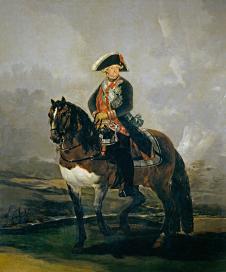 戈雅作品: 骑马的将军油画欣赏