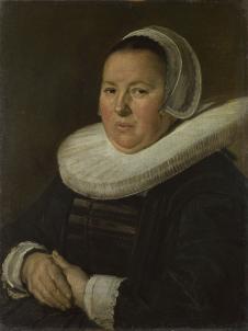 弗兰斯哈尔斯作品: 中年妇女肖像油画欣赏