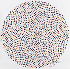 达明安·赫斯特作品:Histidyl 圆圈抽象画  Valium 2000