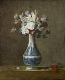 夏尔丹油画静物: 花瓶油画欣赏