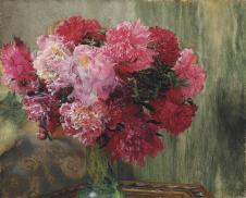 阿尔玛·达德玛作品:花瓶中的鲜花