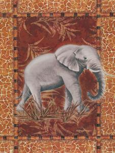 欧式三联动物装饰画素材: 大象