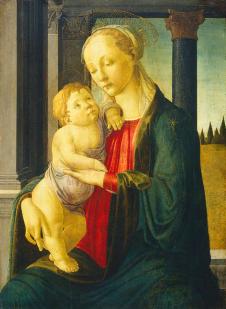 波提切利作品:圣母子 Madonna and Child