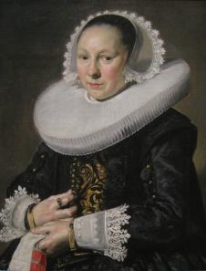 弗兰斯哈尔斯作品: 贵妇肖像油画欣赏  族夫人油画