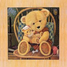 儿童房装饰画素材下载: 可爱小熊 B