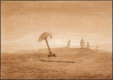 弗里德里希 Caspar David Friedrich作品: 墓地景观 Landscape with Graves