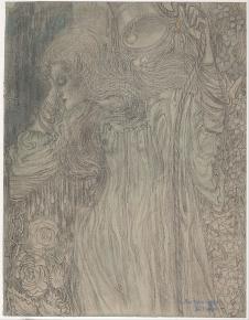 Jan Theodor Toorop作品: The Dreamer, c. 1897