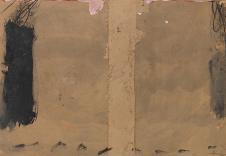 安东尼·塔比埃斯作品: Black Scrawls 欧美抽象油画欣赏