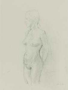 安德鲁怀斯素描作品:女人体