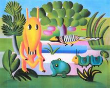 塔尔西拉·德·阿玛拉（Tarsila do Amaral）A Cuca