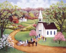 漂亮的美国乡村风景装饰画, 美国乡村房子素材欣赏 C