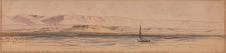 爱德华·李尔风景水彩速写系列:Boat on the Nile 尼罗河上的船