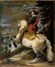 委拉斯开兹作品: 马背上的奥利瓦雷斯伯爵公爵 - the count duke of olivares on horseback