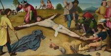 杰勒德·大卫作品:基督被钉在十字架上 - Christ Naile