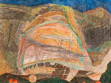 欧美抽象油画: GERHARD ALTENBOURG-Der SchoB der Berge 1968​