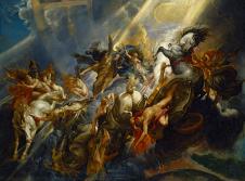 鲁本斯油画作品: 希腊人和阿玛戎之战