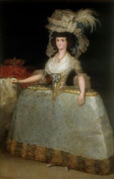 戈雅作品: 西班牙皇后玛丽亚·路易莎·帕尔马