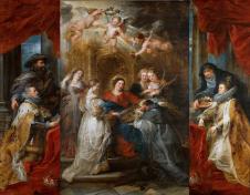 鲁本斯油画作品 圣埃迪方索的三联画