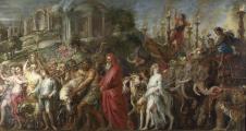 鲁本斯油画作品: 罗马的胜利油画欣赏 人群油画
