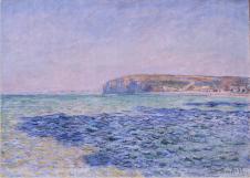 莫奈风景油画作品  普维尔海面上的阴影  高清欣赏