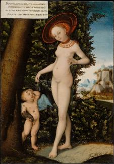 克拉纳赫作品:  丘比特向维纳斯抱怨-Cupid complaining to Venus.